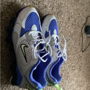 Nike Kids Blue and White Athletic Shoes